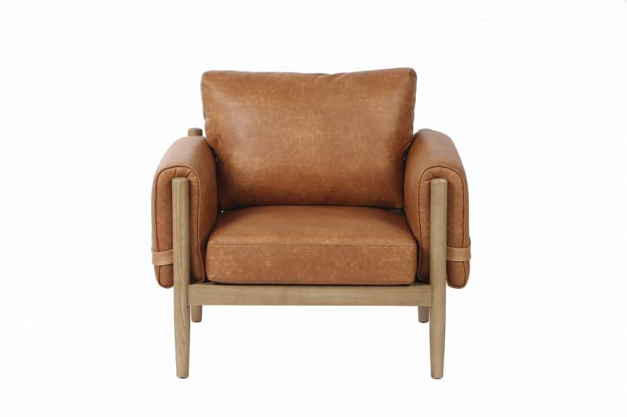 BUTACA FRESNO PU 94X80X82 MARRON