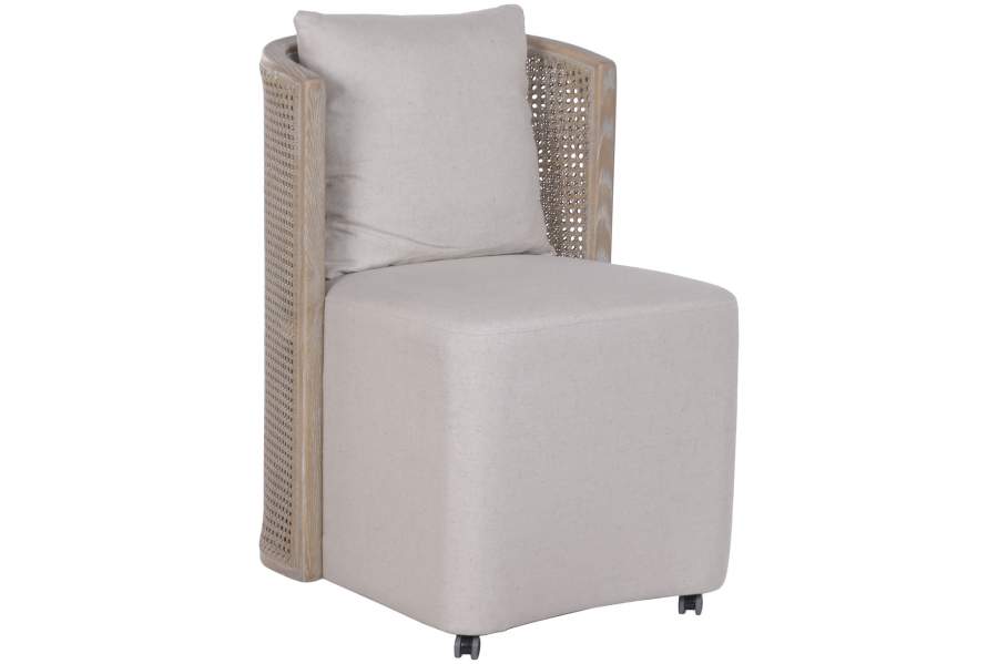 SILLA FRESNO LINO 54X60X78 RUEDAS