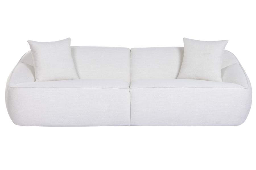SOFA POLIESTER MADERA 234X98,5X69,5