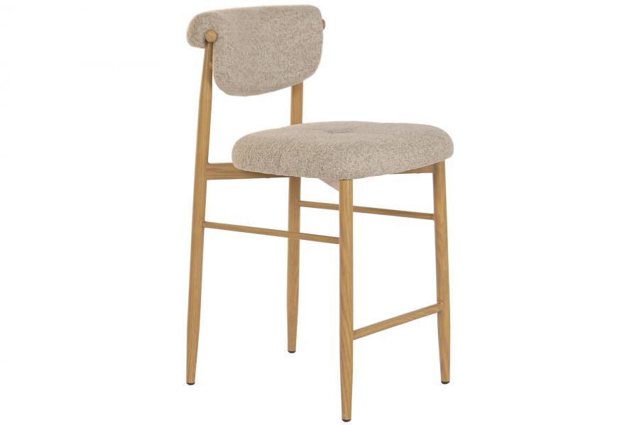 TABURETE METAL POLIESTER 47X59,5X94,5 NATURAL