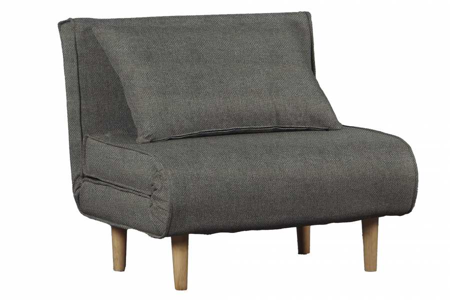 SOFA CAMA POLIESTER METAL 90X90X84 GRIS