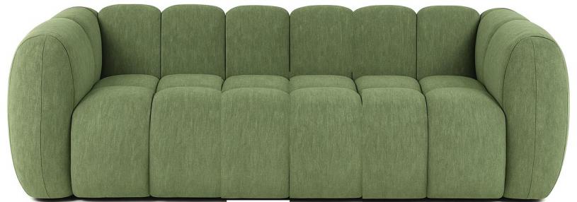 SOFA MADERA POLIESTER 230X107X73,5 VERDE