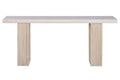 CONSOLA OLMO MARMOL TRAVERTINO 180X38X76 BEIGE
