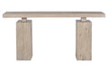 CONSOLA OLMO MACIZO 183X38X85 NATURAL
