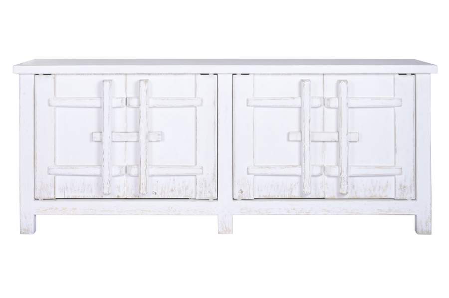 APARADOR OLMO MACIZO 230X48X96 BLANCO