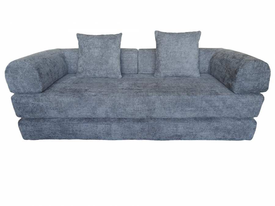 SOFA FOAM METAL 200X90X64 GRIS CLARO