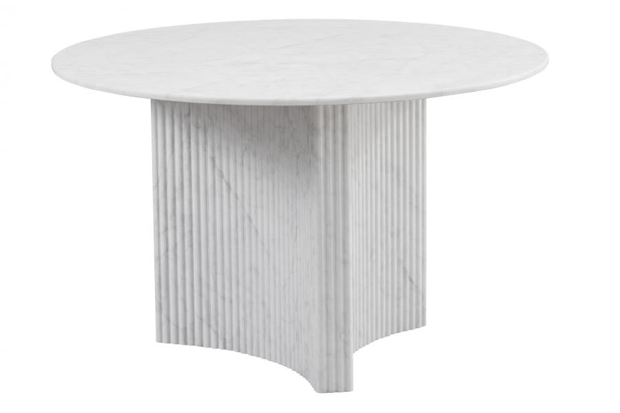 MESA REDONDA COMEDOR MDF 120X120X75 SIMIL MARMOL