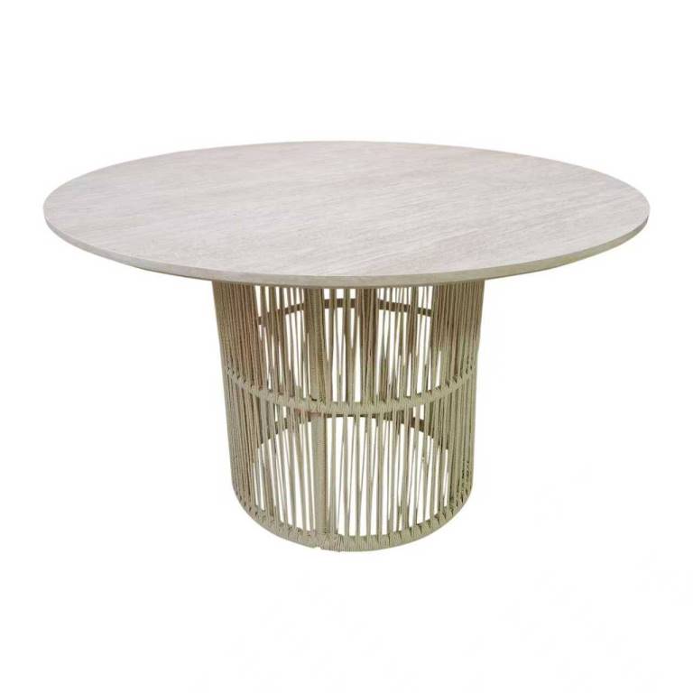 MESA REDONDA COMEDOR MDF RATAN 120X120X75