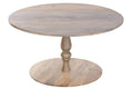 MESA REDONDA COMEDOR MANGO 120X120X76 NATURAL