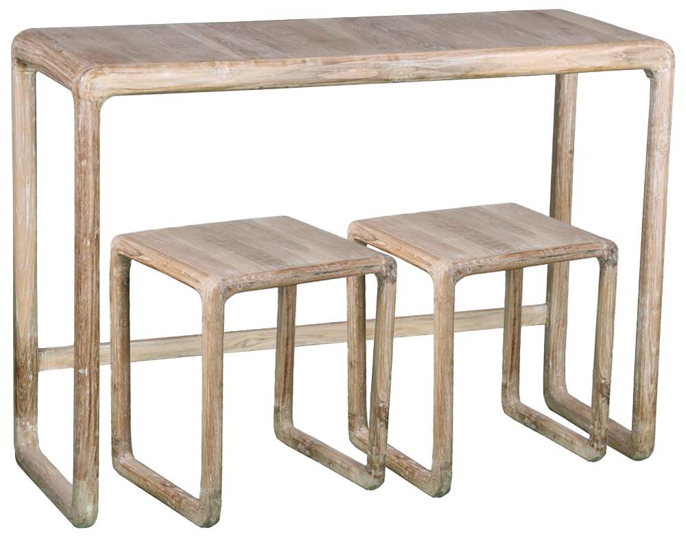 CONSOLA SET 3 TECA 106X35X76