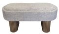 DESCALZADORA CHENILLA MADERA 102X40X47 CON TAPA