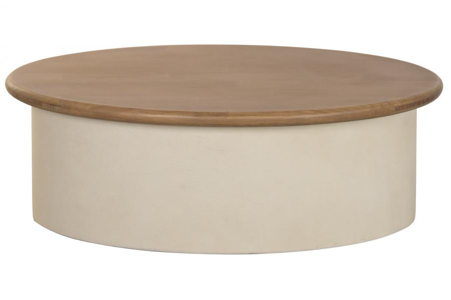 MESA CENTRO MDF ABETO 100X60X35 CREMA