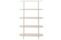 ESTANTERIA HIERRO 90X30X150 KD CREMA