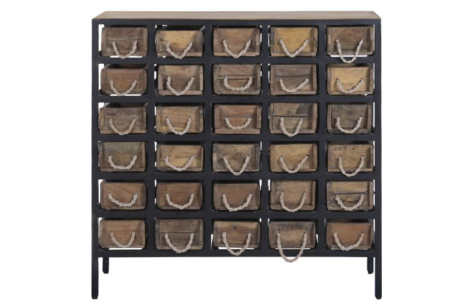 CAJONERA METAL MADERA 90X31X88 MOLDES
