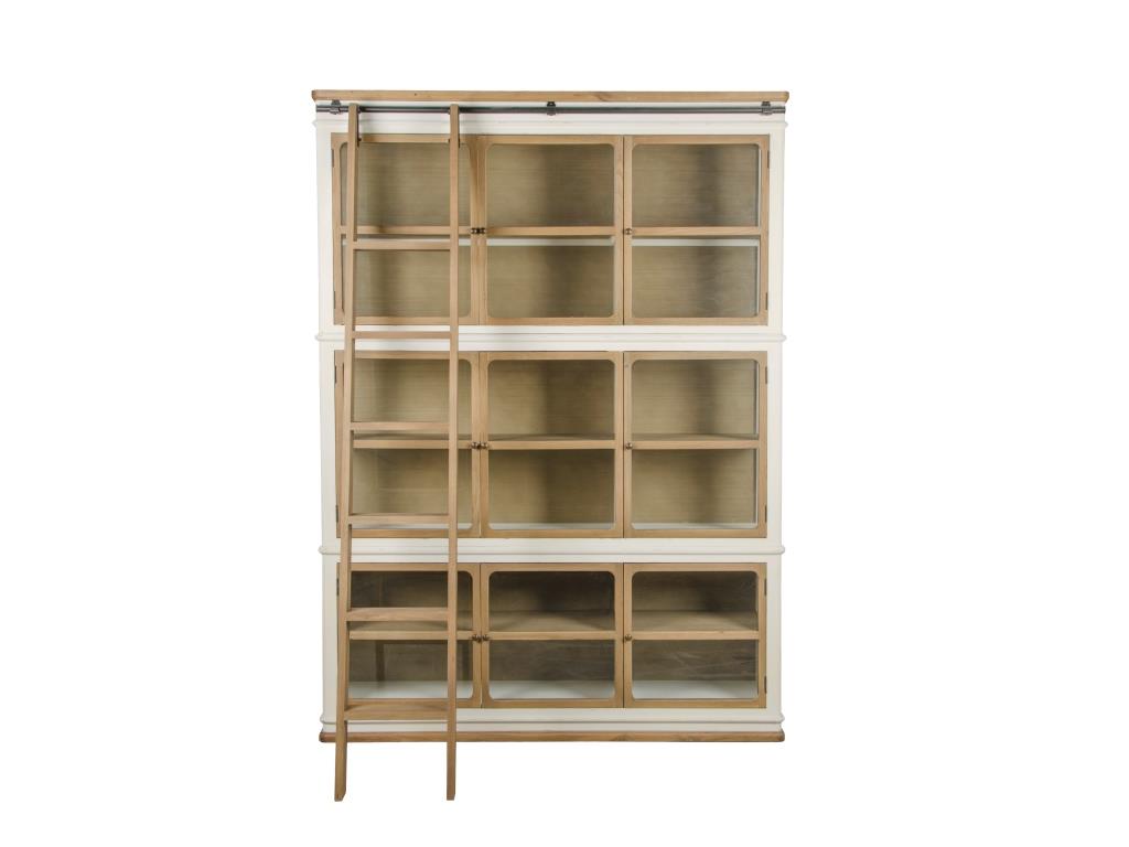 VITRINA MADERA CRISTAL 180X45X240