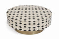 MESA CENTRO HUESO 100X100X42 TARACEA BICOLOR
