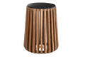 MESITA AUXILIAR MARMOL MANGO 47X47X58 NEGRO