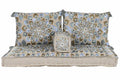 SILLON SET 4 ALGODON 150X76X20 DOBLE AZUL