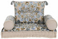 SILLON SET 4 ALGODON 90X55X18 DOBLE AZUL